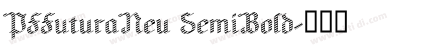 PFFuturaNeu SemiBold字体转换